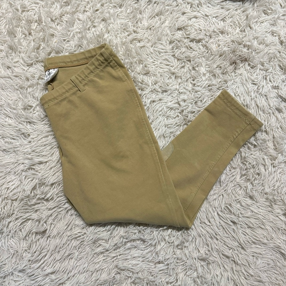Women’s Size 32 Tan Treadstone Knee Patch Horseback Riding Breeches. Good Cond.